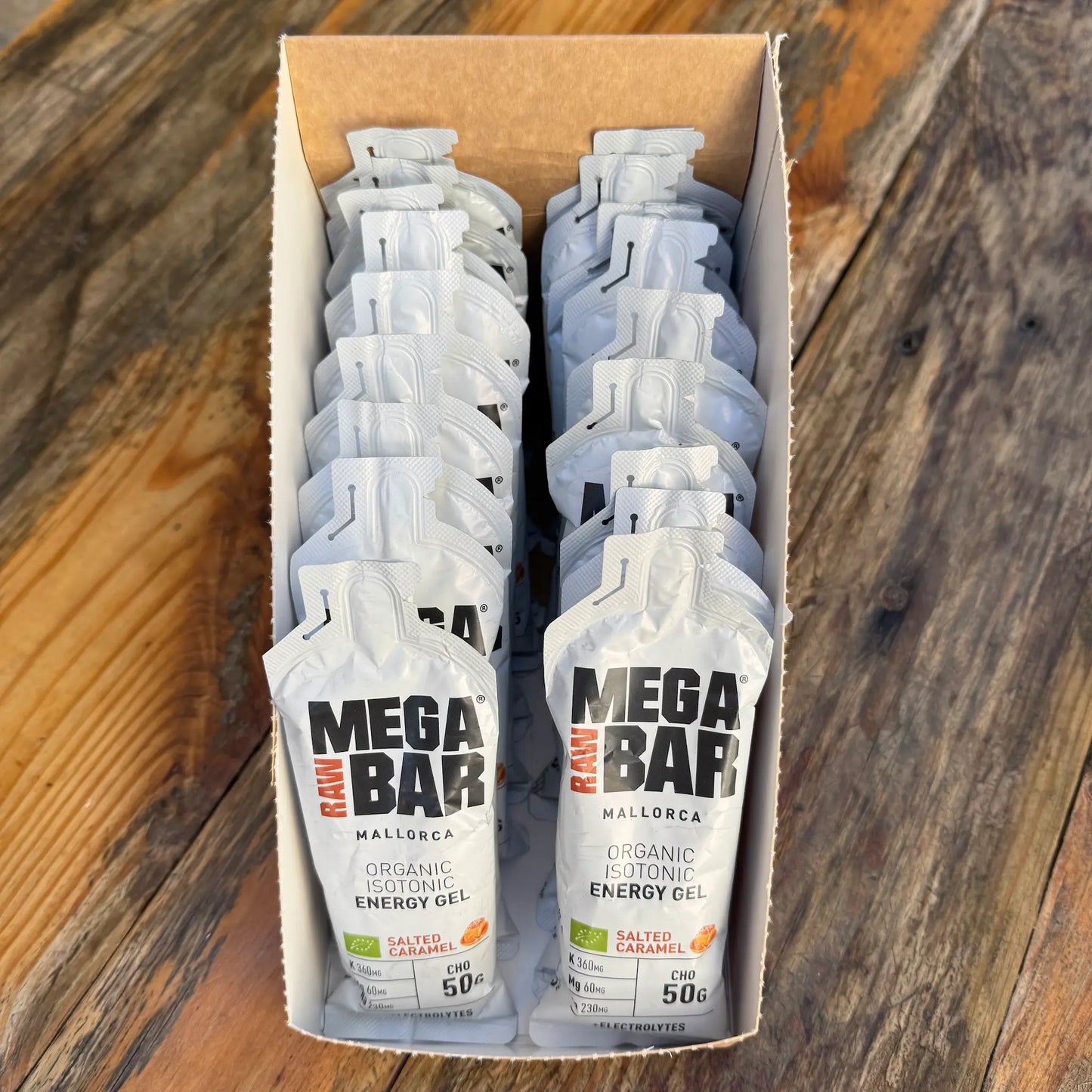 MegaRawBar MegaRawGel Energiegel Isotonisch mit Salted Caramel