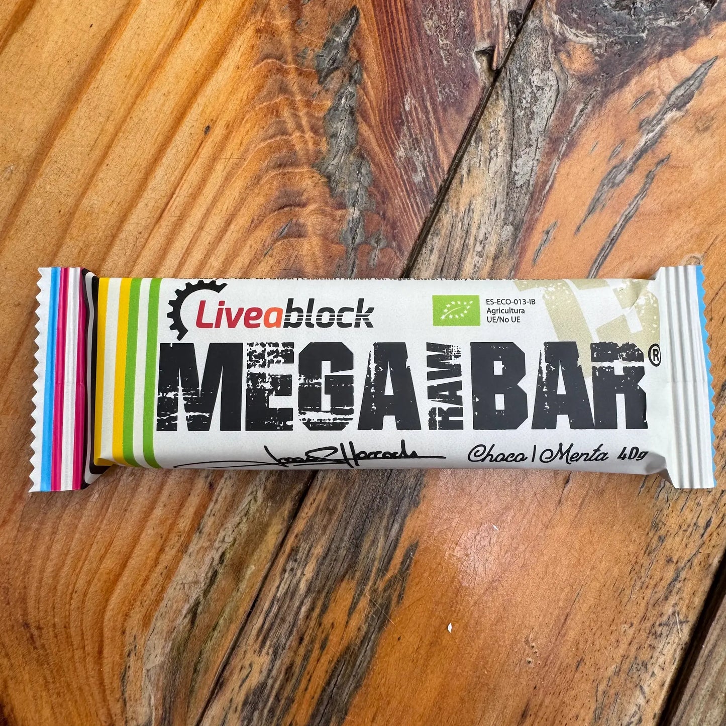 MegaRawBar 7 Schokolade und Minze 40g Energieriegel Handmade in Mallorca
