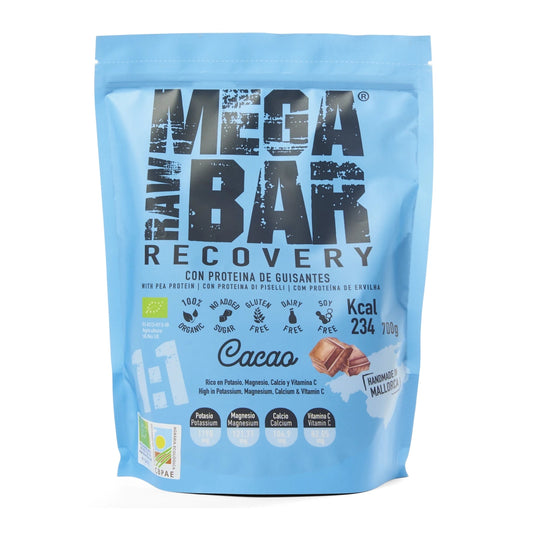 MegaRawBar Mega Recovery Shake 700g Beutel Geschmack Kakao Zutaten