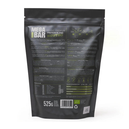 MegaRawBar Premium Protein Drink 525g Beutel Proteinpulver mit dem Geschmack Natur