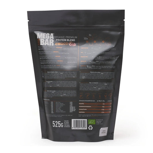 MegaRawBar Premium Protein Drink 525g Beutel Proteinpulver mit dem Geschmack Schoko