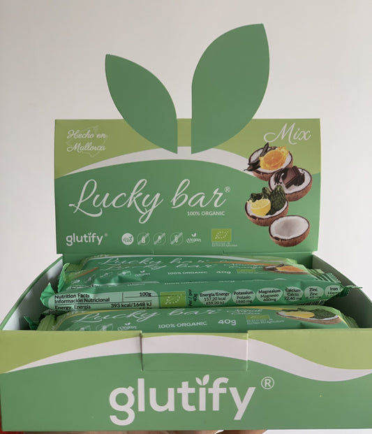 glutify Lucky Bar MixBox mit 12 Riegeln