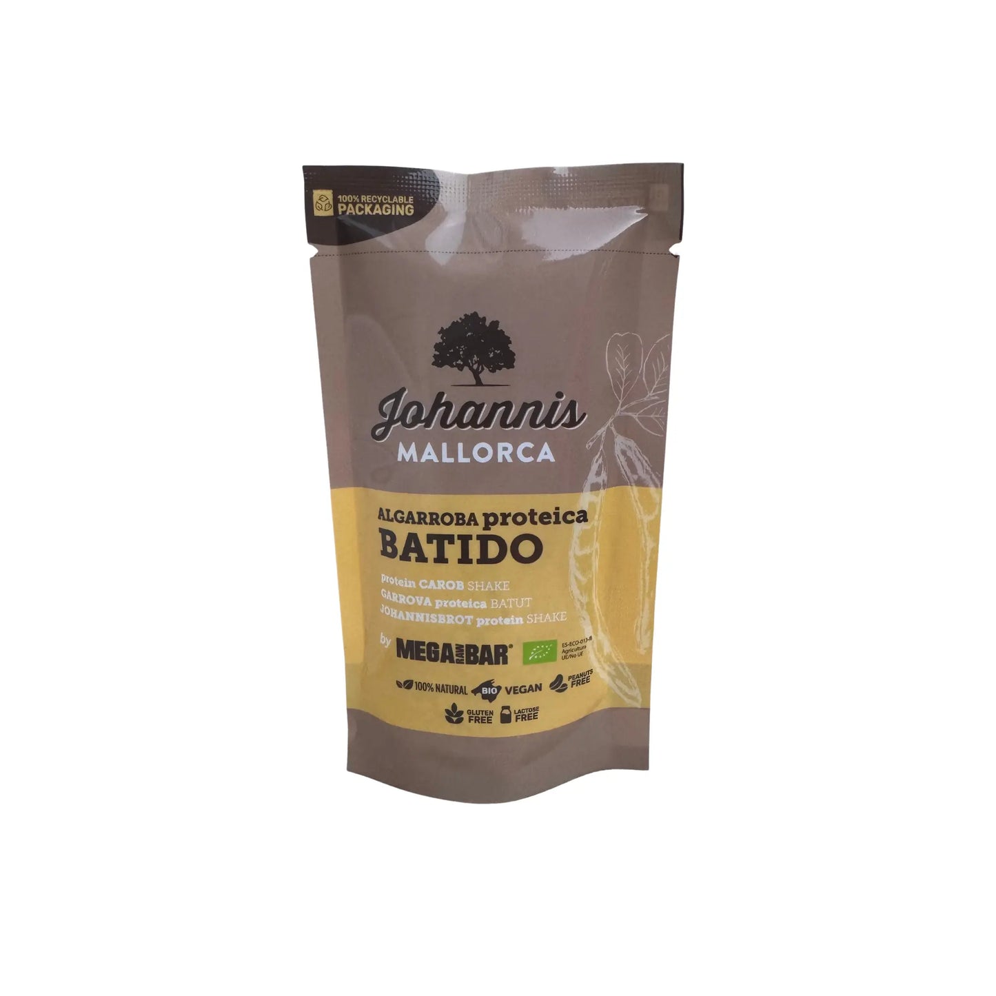 MegaRawBar Recovery Protein Shake oder Protein Drink mit Johannisbrot Carob