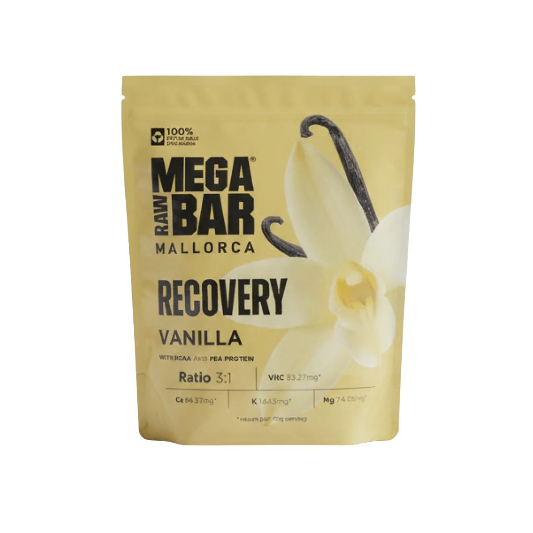 MegaRawBar Mega Recovery Shake 1050g Beutel Geschmack Vanille Zutaten