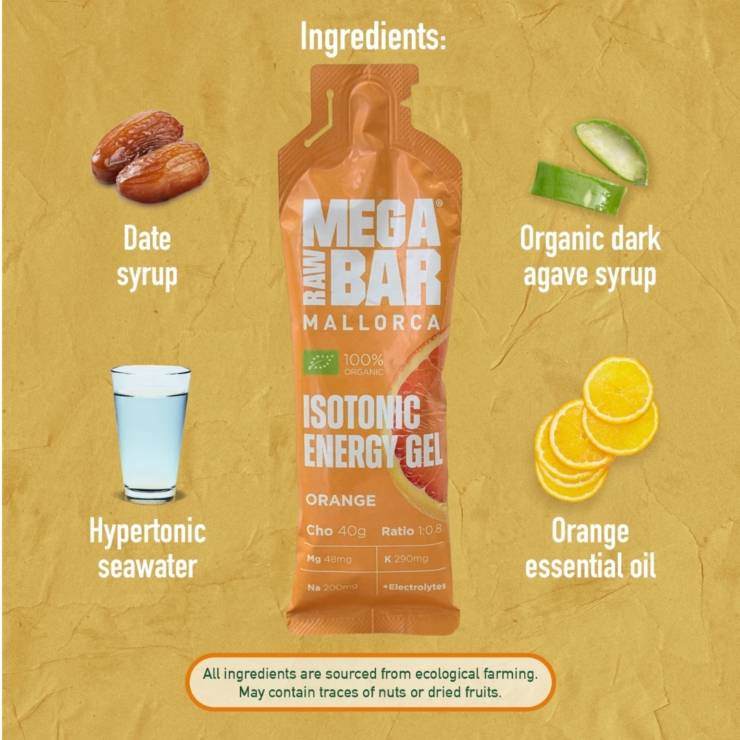 MegaRawBar Energiegel Orange Zutaten