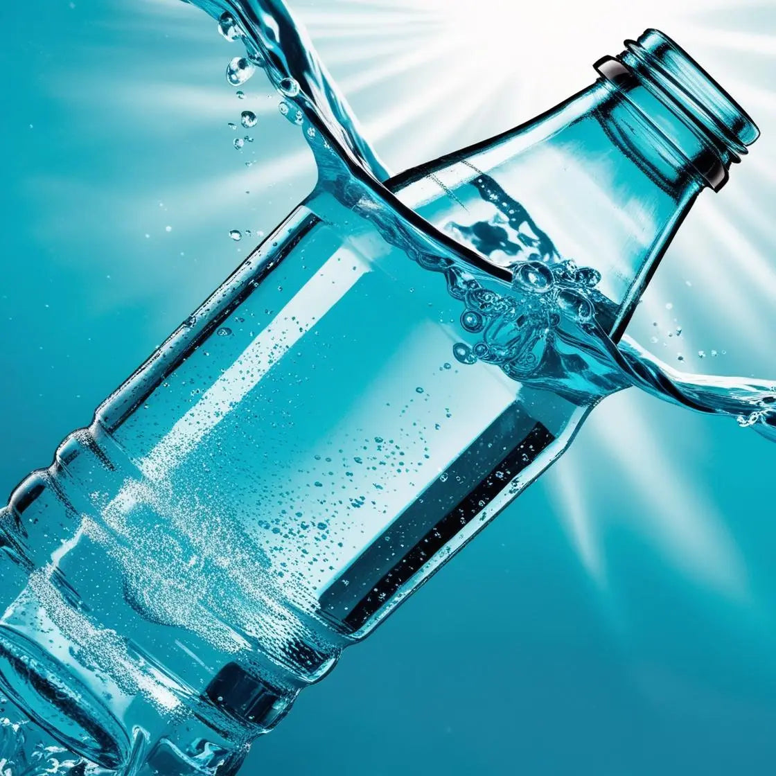 Isotonisch und Hypertonisches Meerwasser in einer Flasche